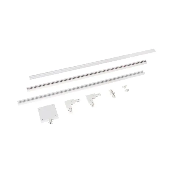 Lucide Track Starter-Set - 1-Phasen Stromschiene/Schienensystem - 2 Meter - Weiss thumbnail