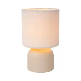 Woolly - Tischlampe - Ø 16 Cm - 1xe14 - Beige - Lucide