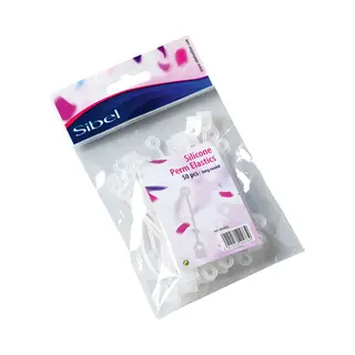 Sibel Permanent Elastiekjes Siliconen Rond Lang 50 Stuks