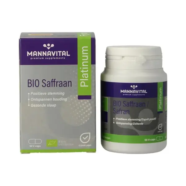 MannaVital Saffraan Platinum - 60 Capsules thumbnail