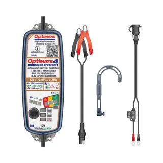 Optimate 4 Quad Motor Acculader