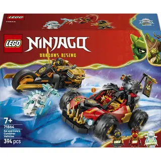 Lego 71864 Ninjago Kai en Cole's combivoertuigen