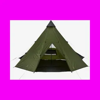 Grand Canyon Black Falls 8 - Rundzelt Für 8 Personen | Familien-Zelt, Gruppen-Zelt, Pyramidenzelt, Tipi | Capulet Olive (Grün), 500 X 500 X 300 Cm