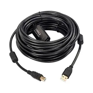 Microconnect USBAB10B-Active Usb Kabel Usb 2.0 10 m Usb B Usb A Schwarz