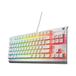 Steelseries Apex Pro Tkl Gen 3 toetsenbord Gamen Usb Amerikaans Engels Wit