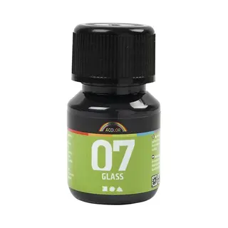 Glasverf - Porseleinverf - Zwart - A-Color Glass - 30ml