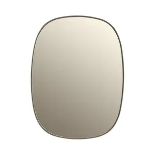 Muuto Framed Mirror - Taupe, Taupe Glass / Small , 59cm Mirrors