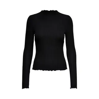 Only 15180040 Top Lange mouwen Elastaan, Polyester, Viscose