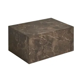 House Nordic Salontafel Prague - Rechthoek Bruin Marmerlook - 80x60x40cm