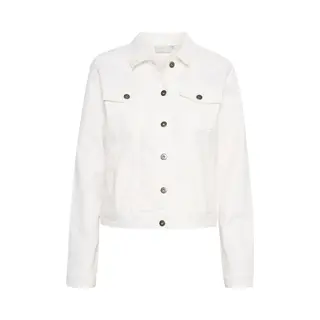 Kaffe KAzelina Denim Jacket Dames Jas - Chalk