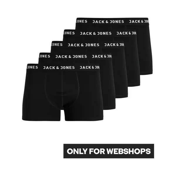 Jack & Jones Junior Onderbroek 'Jachuey' Zwart / Wit thumbnail
