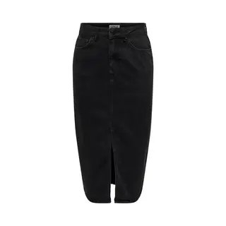 Only Onlbianca Midi Skirt Dnm Rea Noos Damesrok (1 Stuk), Delavé Zwart