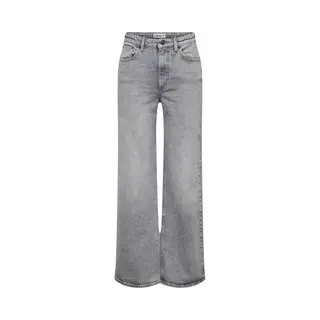 Only Onljuicy Damesjeans Met Wijde Pijpen, Hoge Taille, Brede Pasvorm, Medium Grijs Denim, 27W/32L