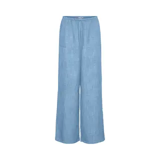 Vero Moda Broek Vmmelaney Hw Loose Pant Wvn Noos 10316385 Chambray Blue/melange Dames Maat - Xl