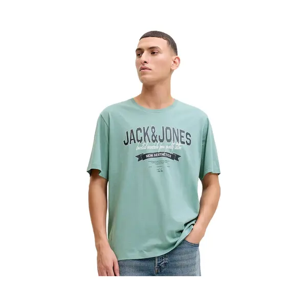 Jack & Jones Herren Rundhals T-Shirt Jjelogo Tee Ss O-Neck 2 Col - Regular Fit thumbnail