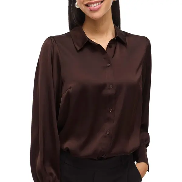 Vila Enna Ravenna L/S Balloon Overhemd Dames - Maat M (40) thumbnail