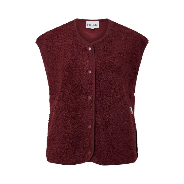 Pieces Bodywarmer 'PCKatty' Karmijnrood thumbnail