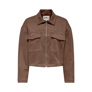 Only - Onlstina Faux Suede Jacket Cc Pnt - Dames - Gewatteerde Jassen