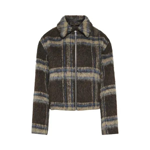 Only Jas Onlkate Check Jacket Otw 15383085 Coffee Bean Dames Maat - Xl thumbnail