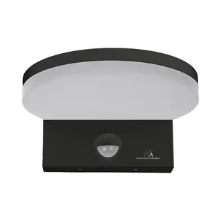Maclean Außen-Wandleuchte MCE344, Led-Außenleuchte 15 W Dämmerungs-Bewegungsmelder