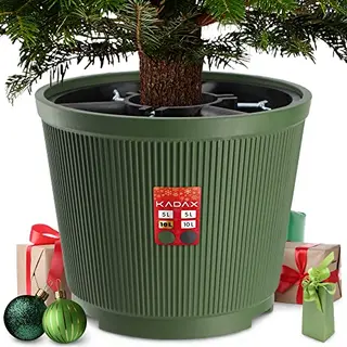 Kadax Weihnachtsbaumständer, Christbaumständer Aus Recycelten Kunststoff, Tannenbaumständer Für Einen Echten Baum, Ständer Für Einen