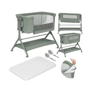 Lionelo Leonie Plus 3-in-1 Bedside Cot And Rocking Bassinet