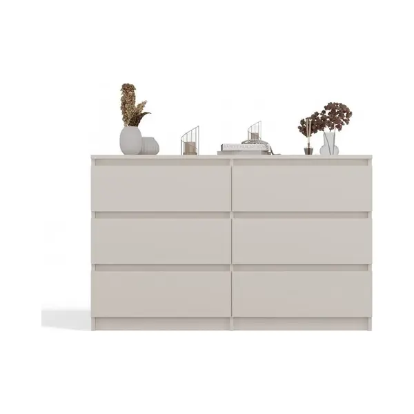 Cdf Kashmir Chest With 6 Drawers, 30 Cm Deep, Lots Of Storage Space For Living Room And Bedroom thumbnail