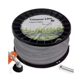 Bigstren Rasentrimmer Faden Trimmerfaden MĂ€hfaden 3mm Ersatzfaden 100 Meter 21025