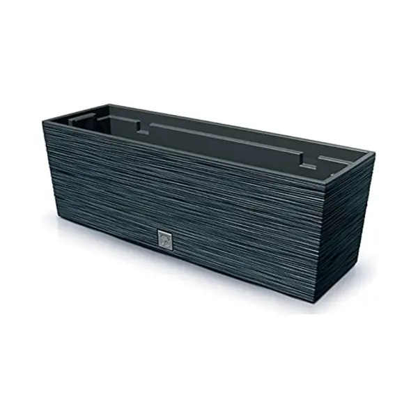 Prosperplast Furu Collection Planter Anthracite With Tank 58 X 18 X 19.5 Cm Capacity 12 Litres thumbnail