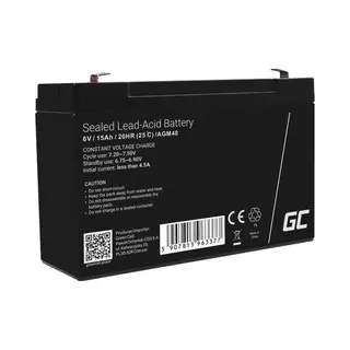 Green Cell AGM40 Usv-Batterie Vrla Agm 6 V 15 Ah