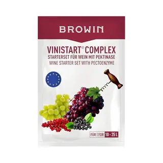 Browin 400401 Vinistart Complex – Wine Fermentation Starter, Wine Set20 G