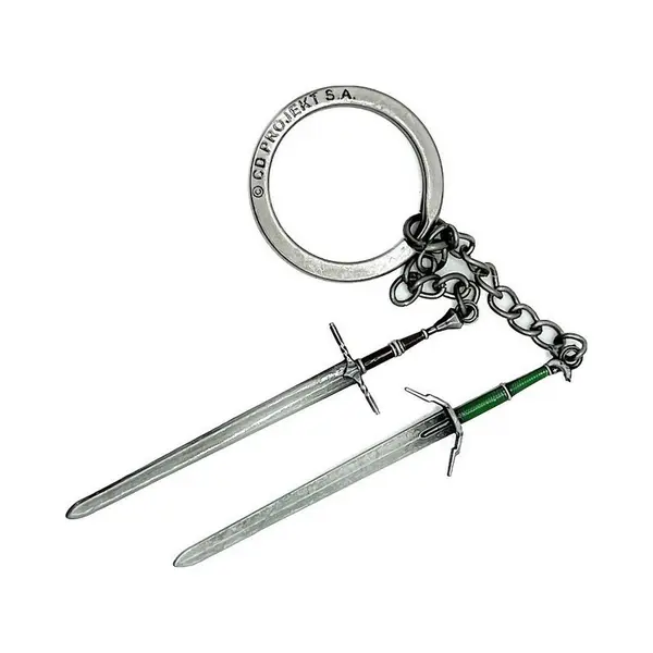 Cenega The Witcher 3 Geralt Two Swords Keychain thumbnail