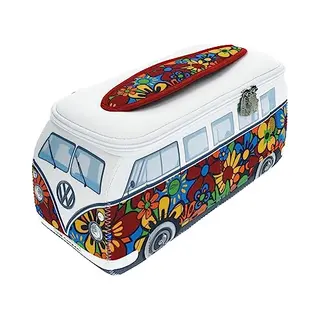 Brisa Vw Collectie Volkswagen Universal Neopreen Make-up Cosmetica Reistas Apotheek T2 Bulli Bus, Flower Power/meerkleurig, Vw T1 Bus