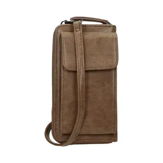 Enrico Benetti Telefoontasje Portemonnee Tasje Dames Camel