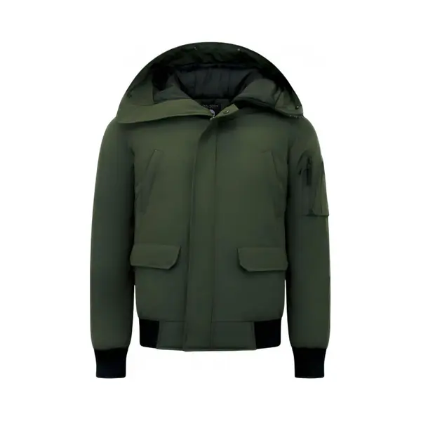 Enos Winterjas Heren Kort Met Capuchon - 8821 - Groen thumbnail