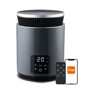 Evolar 360° Elektrische Kachel - 900/1800W - 25m2 - Keramische Ventilatorkachel - WiFi & App - Automatische Thermostaat - Eco-modus - PTC360G