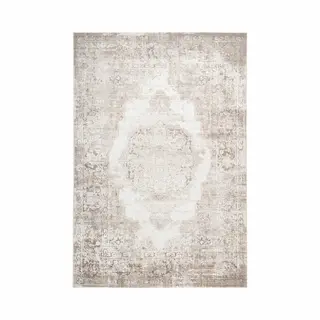 Muratap Paris Antik - Designer Vloerkleed - Laagpolig, Luxe 3D Effect, Velours, Polyester - Taupe Beige- 120x170 Cm