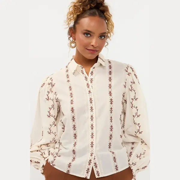 Ydence Blouse Aline Fs2605 Ecru Dames Maat - M thumbnail