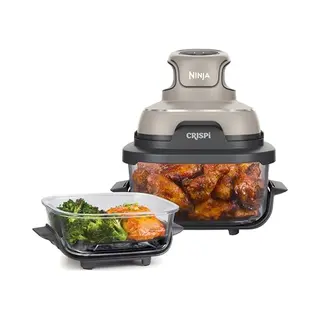 Ninja CRISPi Enkel 3,8 l 1700 W Heteluchtfriteuse Grijs, Steenkleur, Transparant