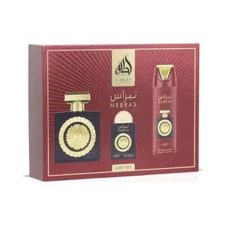 Lattafa Pride Nebras Luxus-Parfüm-Geschenkset Für Damen Und Herren, Gourmand-Beeren Und Schokolade, Himbeere, Dunkler Kakao Und Saftige Vanille,