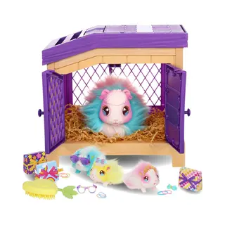 Moose Toys Mama Surprise Cavia Rainbow - Interactieve knuffel krijgt 3 baby's