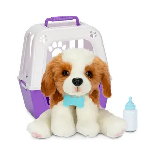 Moose Toys My Really Real Puppy - Interactieve Puppy knuffel met hok