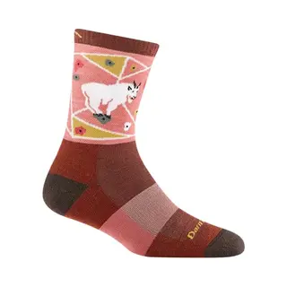 Darn Tough Critter Club Micro Crew Lightweight With Cushion - Canyon - Hikingsokken En Wandelsokken Van Merinowol