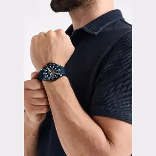 Nautica One Blue Strap Watch (Model, NAPNOF501)