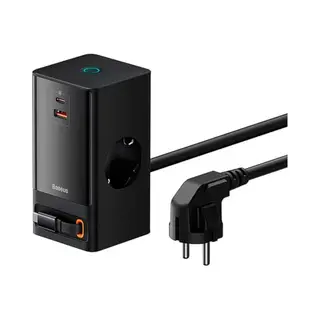 Baseus PowerCombo Universal Black Ac Fast charging Indoor