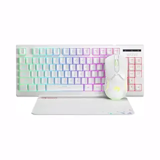 Marvo CM310-Wh keyboard Mouse included Gaming Usb Qwerty English White