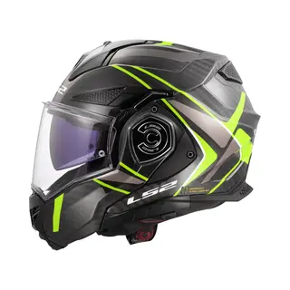 LS2, Modularer Motorradhelm Advant X Carbon Future Ii Gloss H-V Yellow, Xl