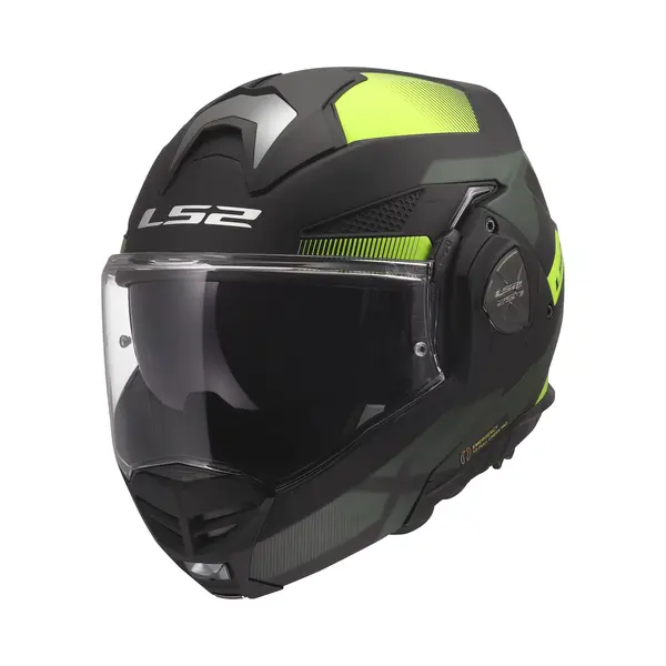 LS2 Helm Advant X Nova FF901 Zwart / Fluorgeel Xl thumbnail