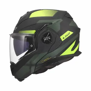 LS2, Modularer Motorradhelm Advant X Nova Black Yellow, 3XL
