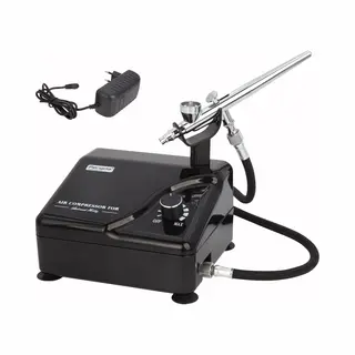 Fengda Profesional Airbrush Kit Met Slimme Compressor As-207K Voor Tattoo, Model, Taartdecoratie, Automotive Grafisch Enzovoort